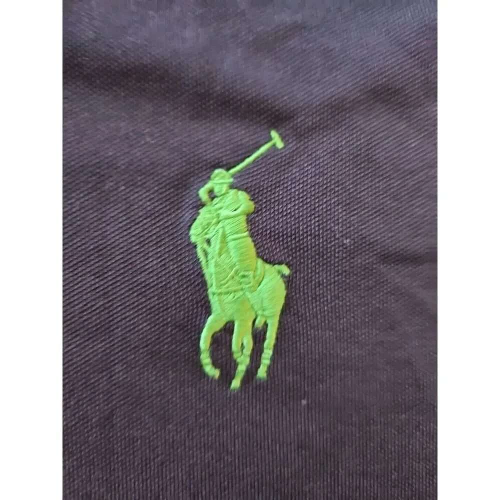 Ralph Lauren POLO GOLF Shirt Big Pony‎ SPELLOUT STAND-UP COLLAR Pro-Fit XL